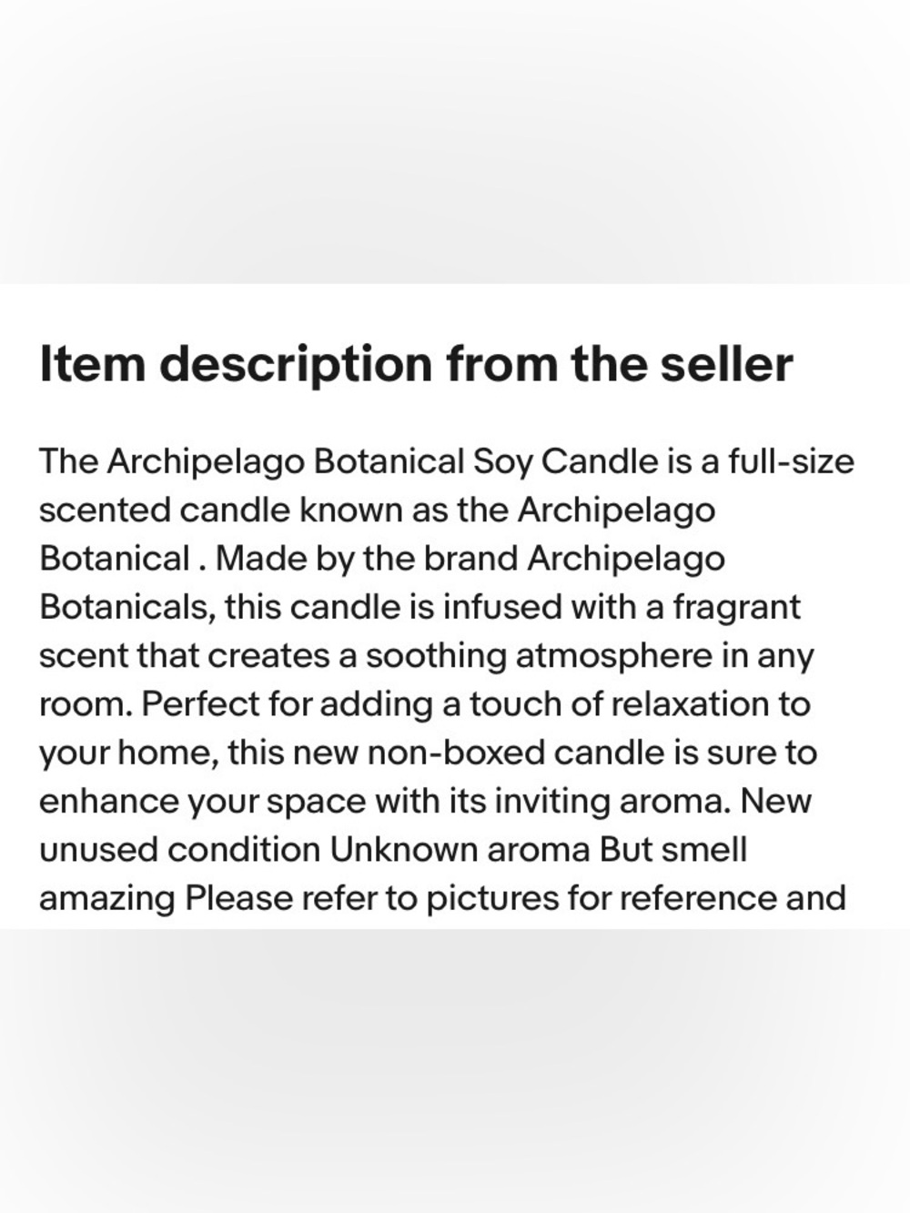 NEW✨Archipelago Botanical Soy Candle 5.25 ounce - Picture 2 of 8